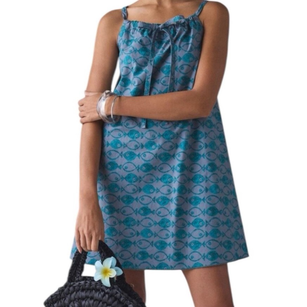 BDG blue Aztec fish dress
